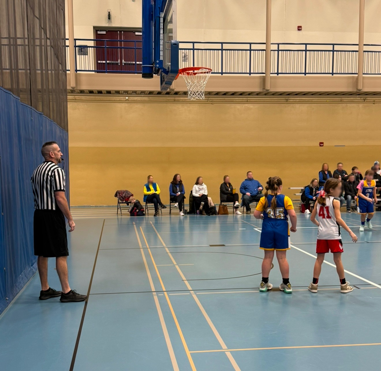 Hammer Sports officials on the court
